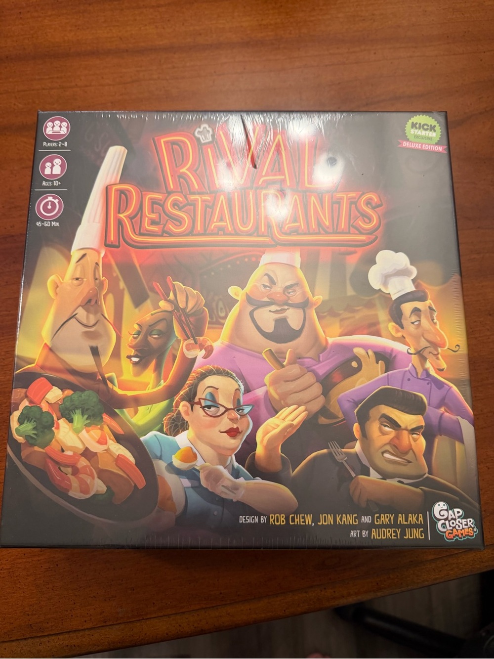 Kickstarter Deluxe Edition Rival Restaurants Board Game by - Colorful Artwork